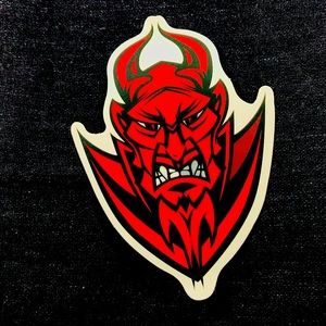 Devil Red Decor Accent Sticker